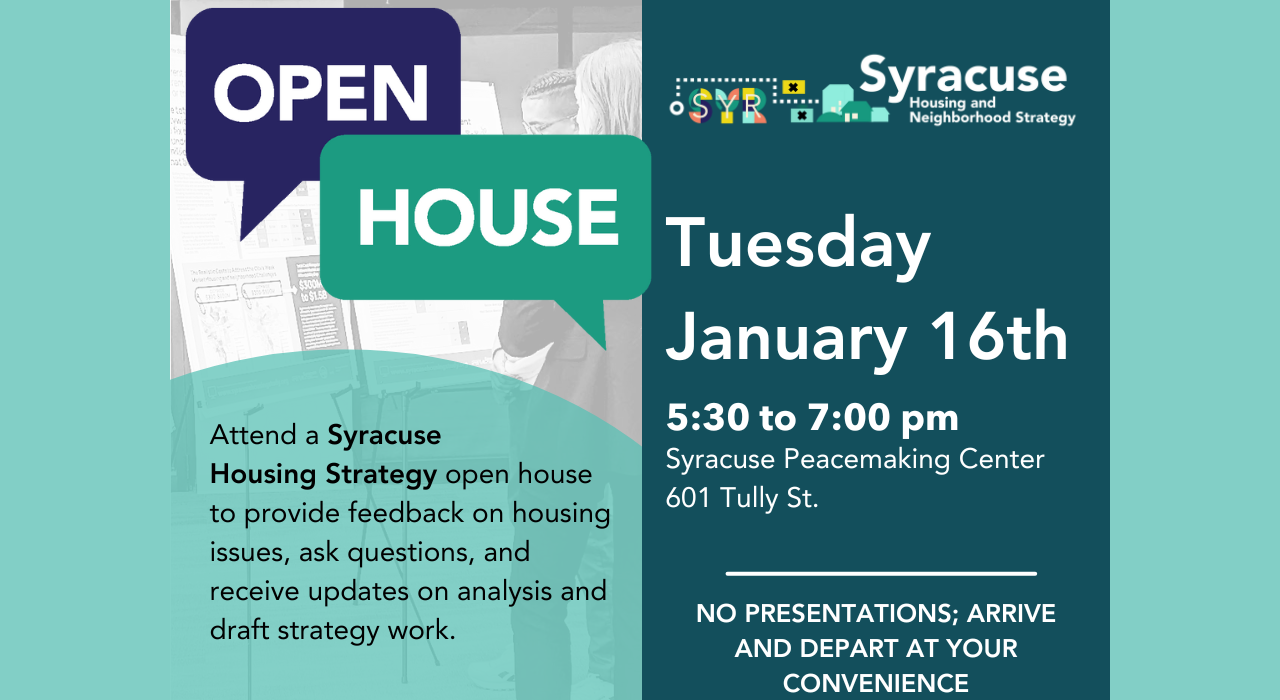 Syracuse Housing and Neighborhood Strategy meeting Jan 16